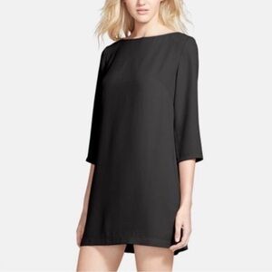 Nordstrom Leith woman’s Black Sheath Shift Dress Size Medium